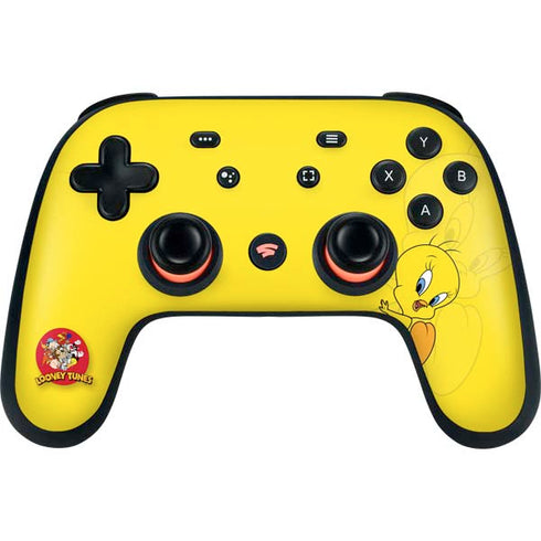 Looney Tunes Tweety Bird Double Google Stadia Controller Skin